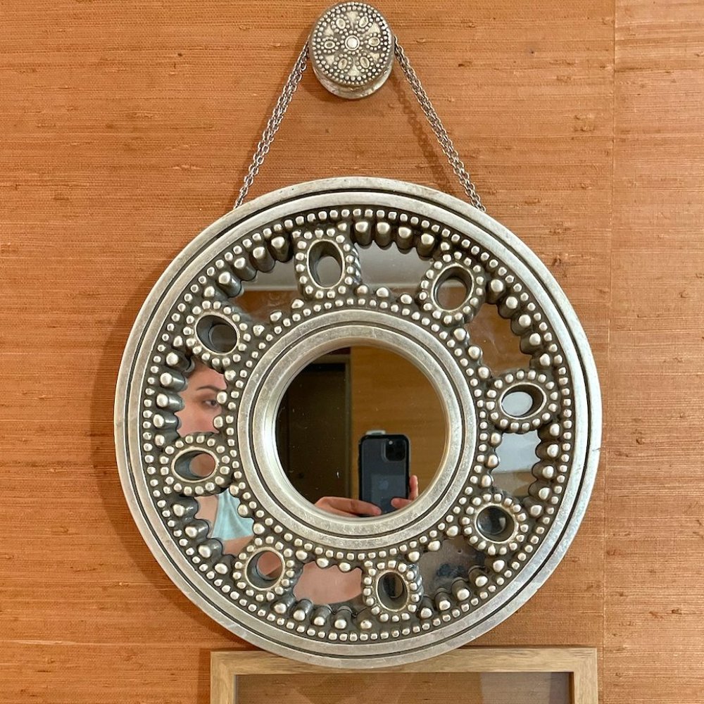 Bombay Company beaded medallion hallway, bathroom, kitchen, living room mirror